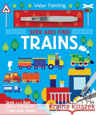 Seek and Find Trains Georgie Taylor Maaike Boot 9781801059244 Imagine That - książka