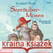 Seeräuber-Moses, 4 Audio-CDs : Mit Seeräuberlexikon im Booklet. Lesung Boie, Kirsten 9783833724008 Jumbo Neue Medien - książka