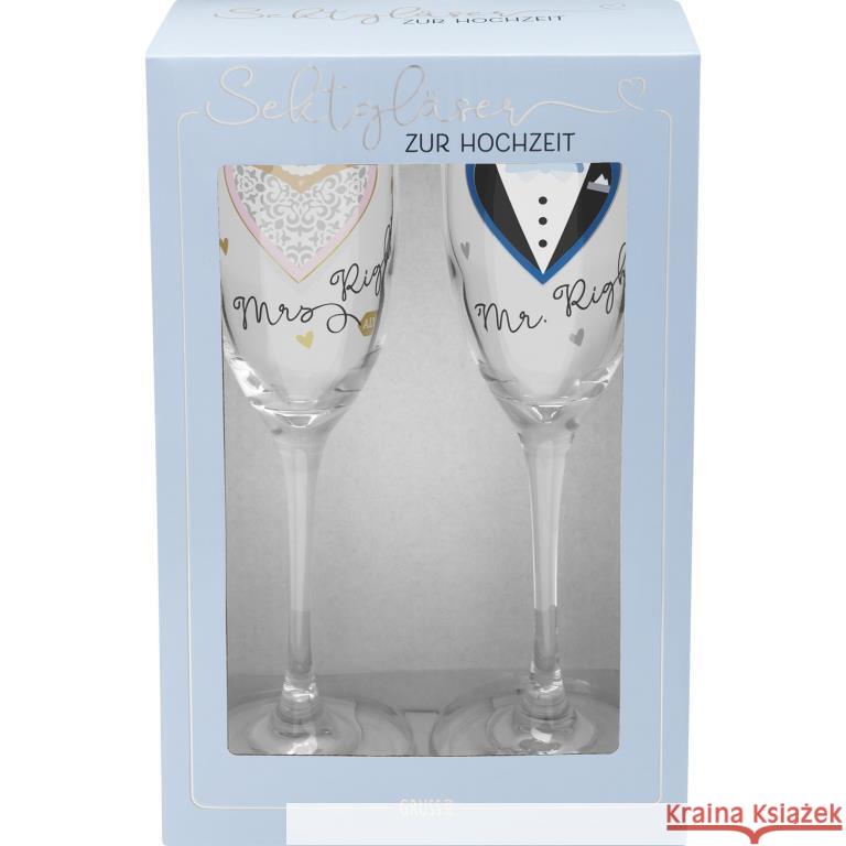 Sektglas Set Motiv Mr und Mrs  4051481480887 sheepworld - książka