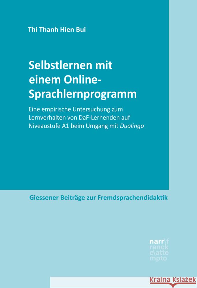 Selbstlernen mit einem Online-Sprachlernprogramm Bui Thi, Thanh Hien 9783823385301 Narr - książka