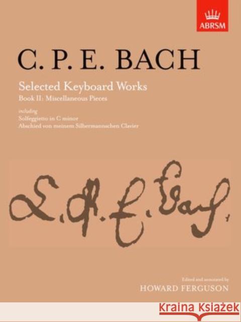 Selected Keyboard Works, Book II: Miscellaneous Pieces  9781854722294 Associated Board of the Royal Schools of Musi - książka