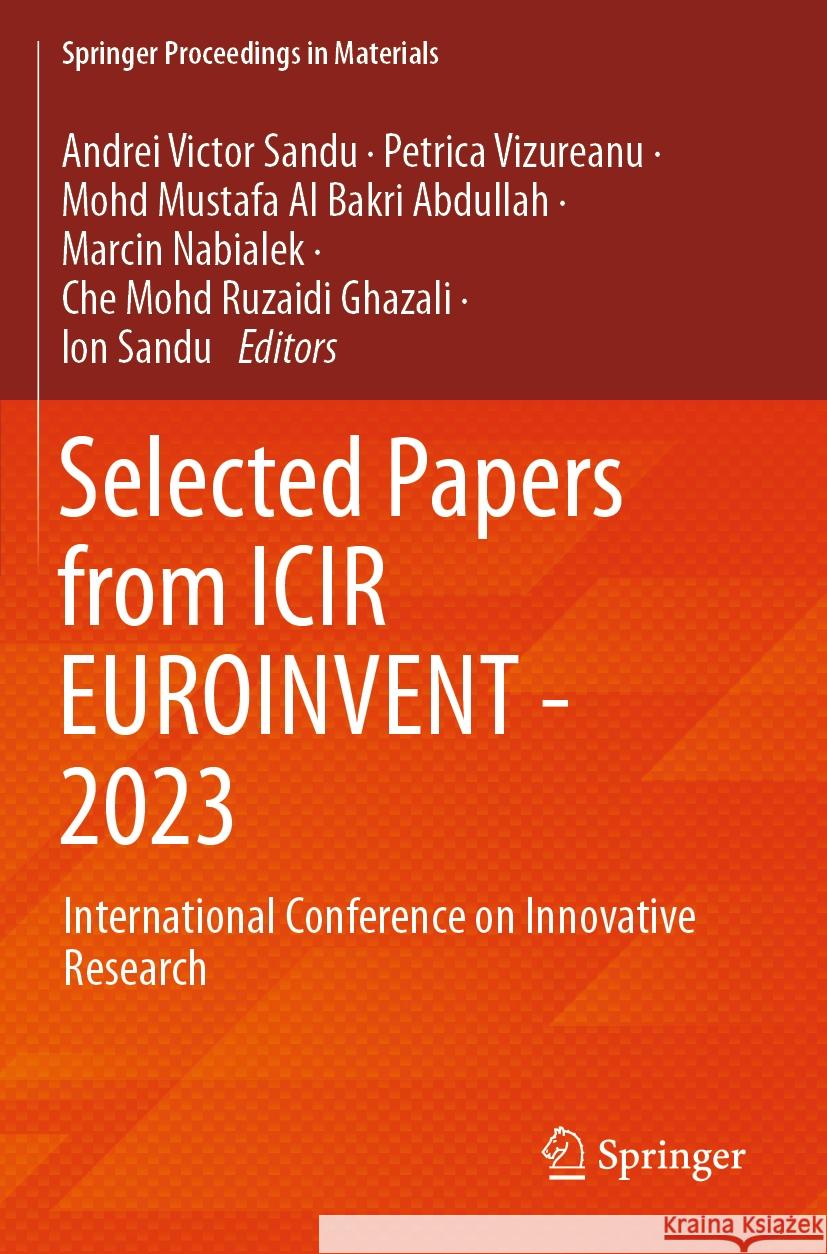 Selected Papers from ICIR EUROINVENT - 2023  9783031459665 Springer Nature Switzerland - książka