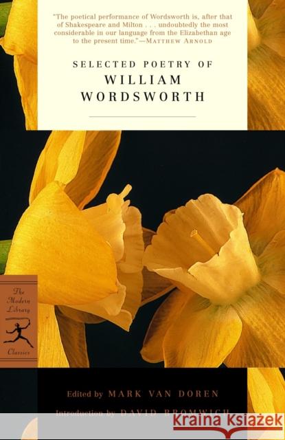 Selected Poetry of William Wordsworth William Wordsworth 9780375759413  - książka