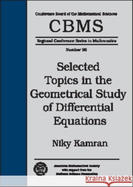 Selected Topics in the Geometrical Study of Differential Equations  9780821826393 AMERICAN MATHEMATICAL SOCIETY - książka