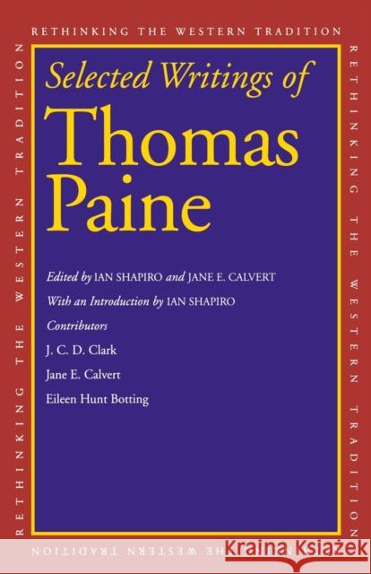 Selected Writings of Thomas Paine Thomas Paine 9780300167450 YALE UNIVERSITY PRESS ACADEMIC - książka