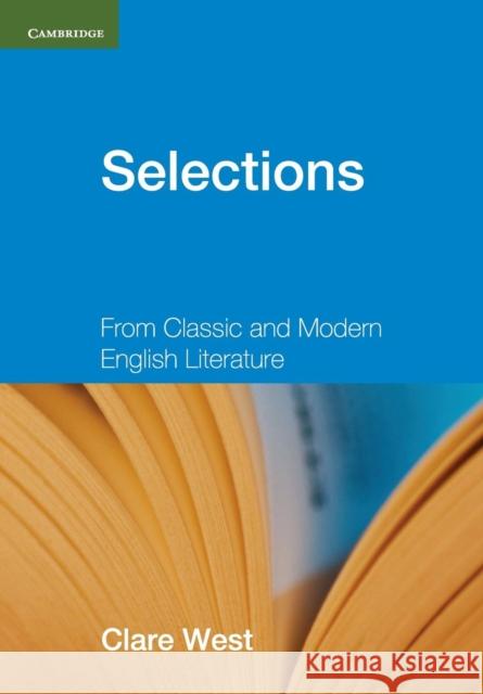 Selections Teacher's Book West, Clare 9780521140812  - książka