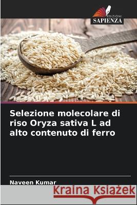 Selezione molecolare di riso Oryza sativa L ad alto contenuto di ferro Naveen Kumar 9786205276204 Edizioni Sapienza - książka