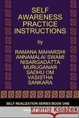 Self Awareness Practice Instructions: Self Realizaation Series, Book One Ramana Maharshi Nisargadatta Maharaj Vasistha 9780979726712 Freedom Religion Press - książka