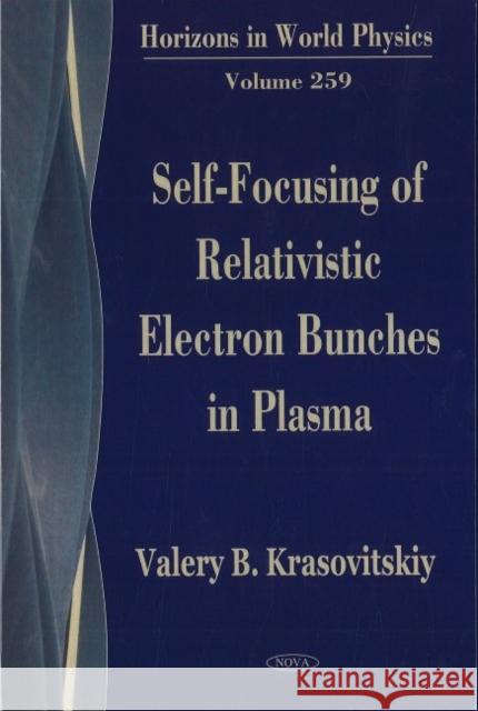 Self-Focusing of Relativistic Electron Bunches in Plasma Valery B Krasovitskiy 9781600215292 Nova Science Publishers Inc - książka