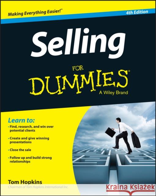 Selling for Dummies Hopkins, Tom 9781118967232 John Wiley & Sons - książka