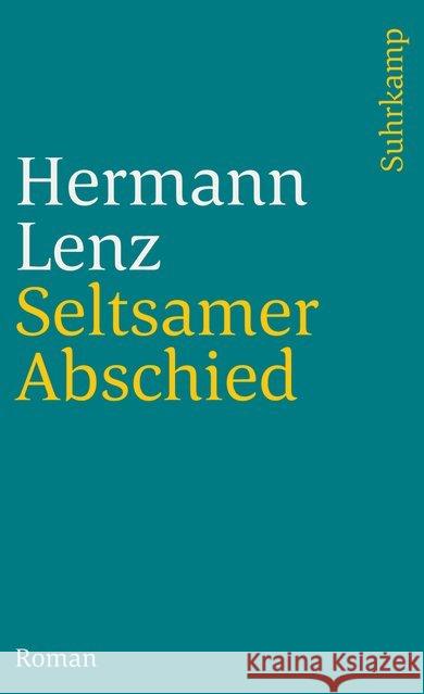 Seltsamer Abschied Lenz, Hermann 9783518382608 Suhrkamp - książka