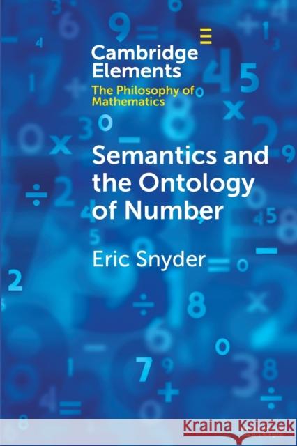 Semantics and the Ontology of Number Eric Snyder 9781108456258 Cambridge University Press - książka