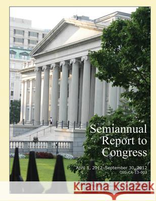 Semiannual Report to Congress April 1, 2012- September 30,2012 Office of the Inspector General Departme 9781505251678 Createspace - książka