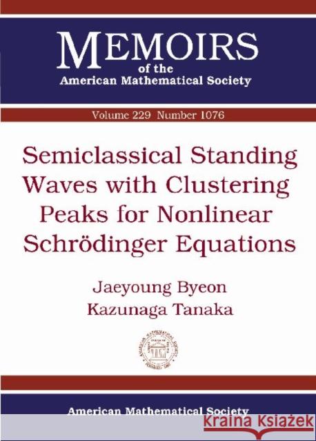 Semiclassical Standing Waves with Clustering Peaks for Nonlinear Schrodinger Equations Jaeyoung Byeon   9780821891636 American Mathematical Society - książka