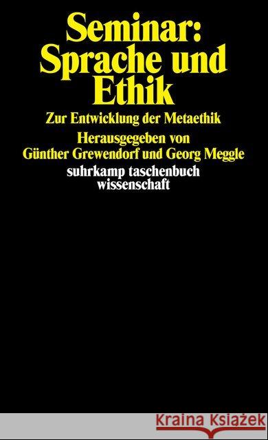 Seminar: Sprache und Ethik  9783518276914 Suhrkamp - książka