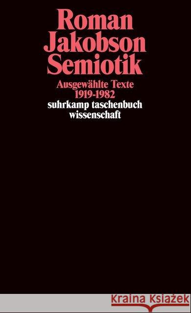 Semiotik Jakobson, Roman 9783518286074 Suhrkamp - książka