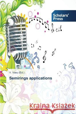 Semirings applications V Vasu 9783639710144 Scholars' Press - książka