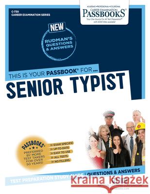 Senior Typist National Learning Corporation 9781731807304 Passbooks - książka