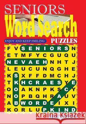 SENIORS Word Search Puzzles Kasamba, A. M. 9781548354947 Createspace Independent Publishing Platform - książka
