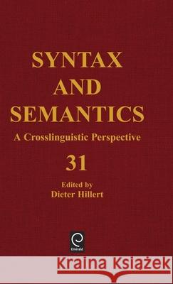 Sentence Processing: A Crosslinguistic Perspective Dieter Hillert Brian Joseph Carl Pollard 9780126135312 Academic Press - książka