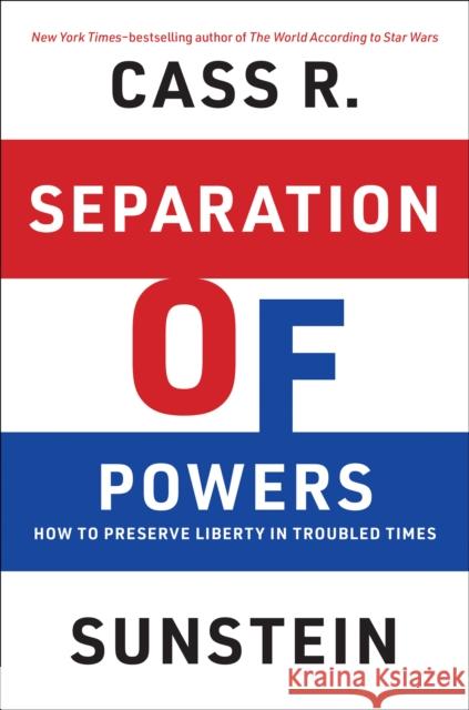 Separation of Powers Cass R. Sunstein 9780262051774 MIT Press - książka