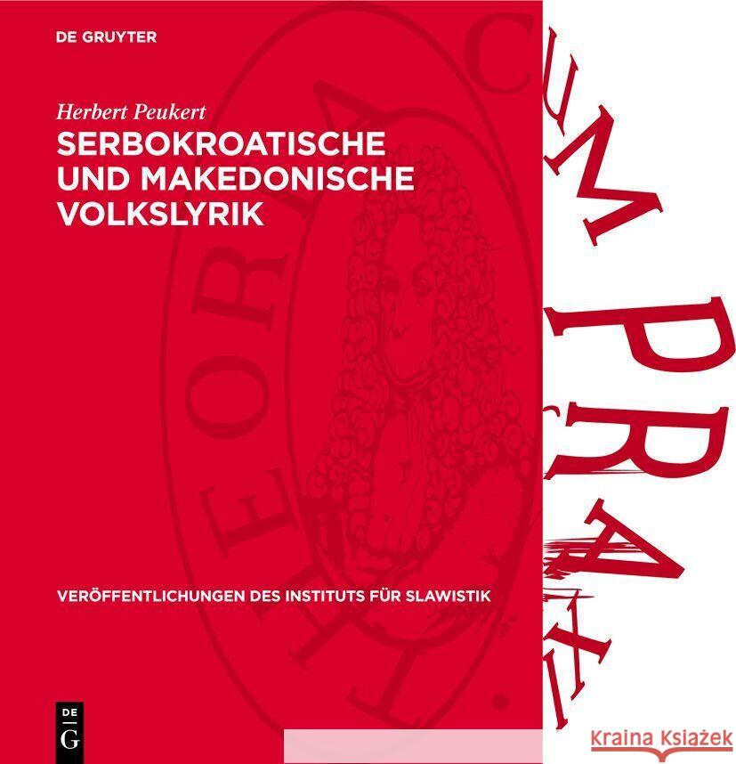 Serbokroatische Und Makedonische Volkslyrik: Gestaltuntersuchungen Herbert Peukert 9783112735565 de Gruyter - książka