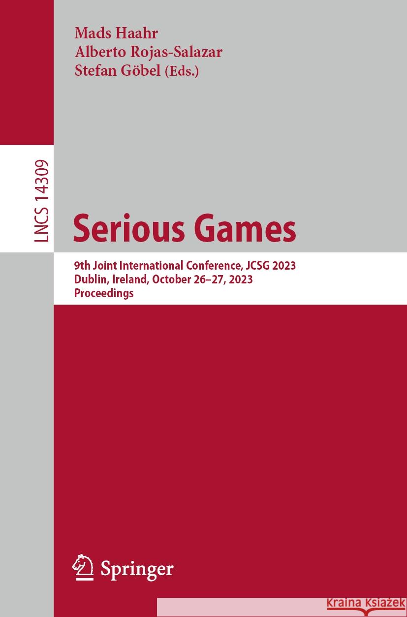 Serious Games  9783031447501 Springer Nature Switzerland - książka