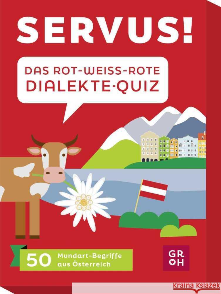 Servus! Das rot-weiß-rote Dialekte-Quiz Mandler-Saul, Angelika 4036442013731 Groh Verlag - książka