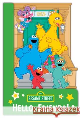 Sesame Street: Hello, Friends! (a Sesame Street Elmo and Friends Shaped Novelty Board Book for Babies and Toddlers) Buzzpop 9781499819526 Buzzpop - książka