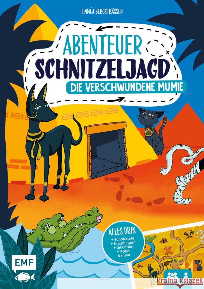 Set: Abenteuer Schnitzeljagd - Die verschwundene Mumie Bergsträsser, Linnéa 9783745911497 EMF Edition Michael Fischer - książka