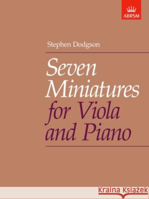 Seven Miniatures  9781854726056 Associated Board of the Royal Schools of Musi - książka