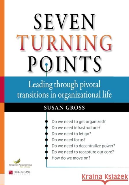 Seven Turning Points: Leading Through Pivotal Transitions in Organizational Life Susan Gross 9780940069732 Fieldstone Alliance - książka