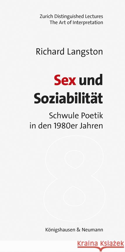 Sex und Soziabilität Langston, Richard 9783826090356 Königshausen & Neumann - książka
