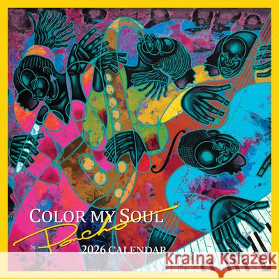 Shades of Color Color My Soul 2026 Wall Calendar Larry Poncho Brown 9781684389568 Shades of Color - książka