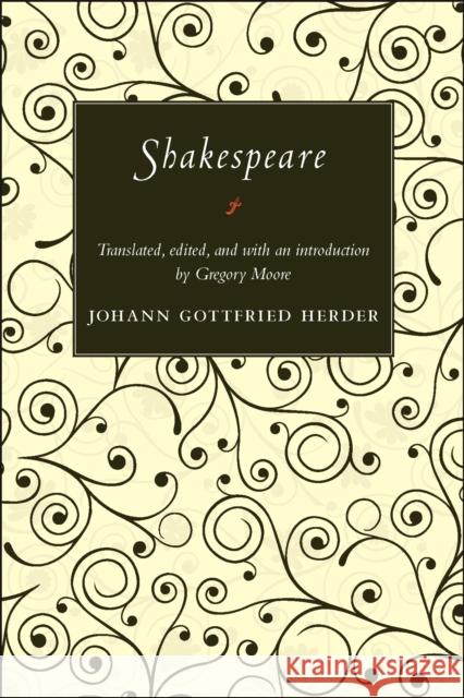 Shakespeare Johann Gottfried Herder 9780691242163 Princeton University Press - książka