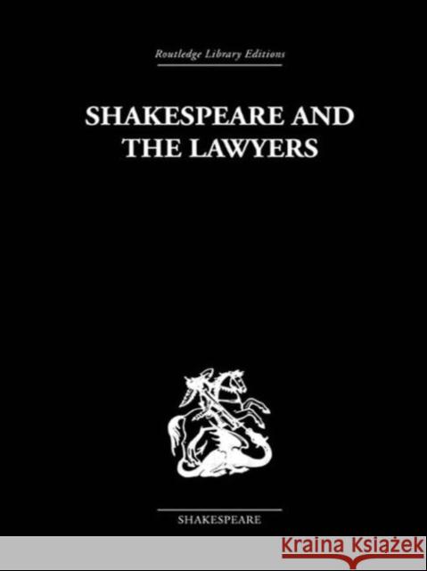 Shakespeare and the Lawyers O Hood Phillips   9780415612319 Taylor and Francis - książka