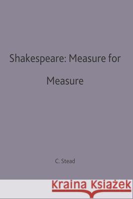 Shakespeare: Measure for Measure  9780333008799 PALGRAVE MACMILLAN - książka