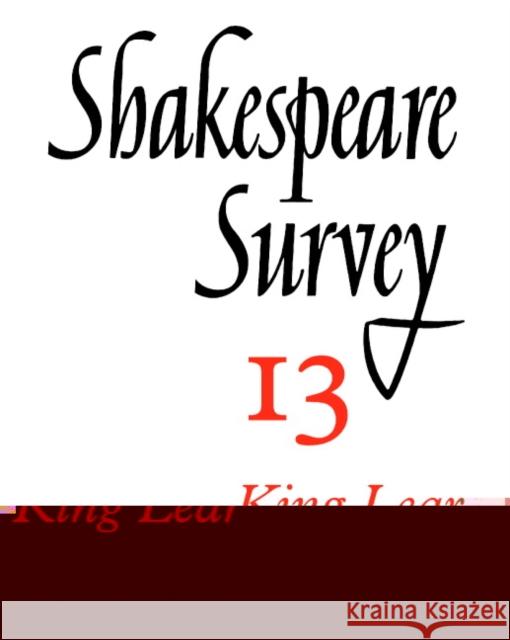 Shakespeare Survey Allardyce Nicoll Jonathan Bate Michael Dobson 9780521523493 Cambridge University Press - książka