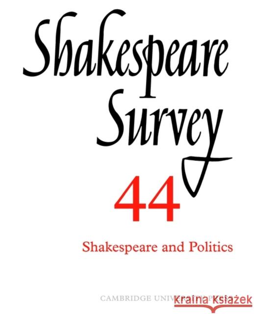 Shakespeare Survey Stanley Wells Jonathan Bate Michael Dobson 9780521523837 Cambridge University Press - książka