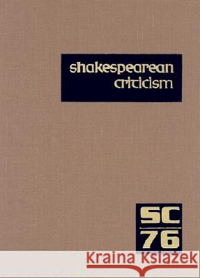 Shakespearean Criticism Michael L. LaBlanc 9780787670061 Thomson Gale - książka