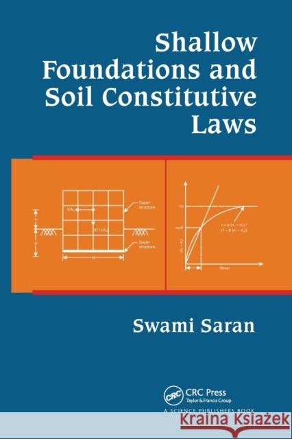 Shallow Foundations and Soil Constitutive Laws Swami Saran 9780367781613 CRC Press - książka