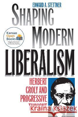 Shaping Modern Liberalism: Herbert Croly and Progressive Thought Stettner, Edward A. 9780700605804 University Press of Kansas - książka