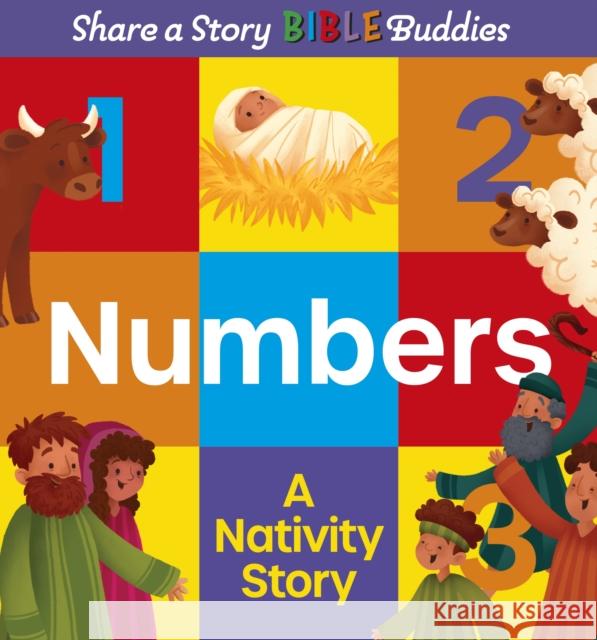 Share a Story Bible Buddies Numbers: A Nativity Story Karen Rosario Ingerslev 9780745998015 SPCK Publishing - książka