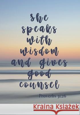 She Speaks with Wisdom and Gives Good Counsel: Water Cover Kasey M. Cooper 9781702419857 Independently Published - książka