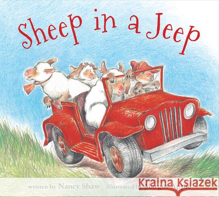 Sheep in a Jeep Board Book Shaw, Nancy E. 9780547338057 Harcourt Brace and Company - książka