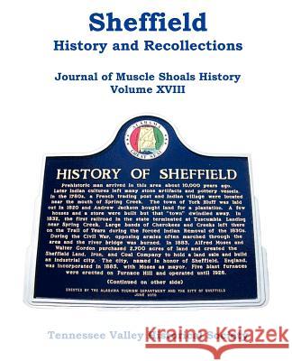 Sheffield - History and Recollections Tennessee Valley Historical Society 9781934610633 Bluewater Publishing - książka