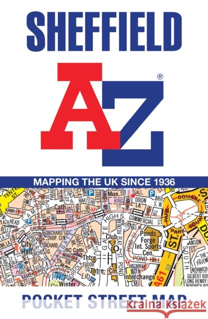 Sheffield A-Z Pocket Street Map: Accurate Street Map for Easy Navigation A-Z Maps 9780008657406 HarperCollins Publishers - książka