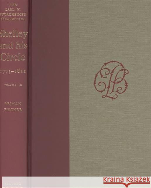 Shelley and His Circle, 1773-1822 Donald H. Reiman Doucet Devin Fischer Daniel Dibbern 9780674806146 Harvard University Press - książka