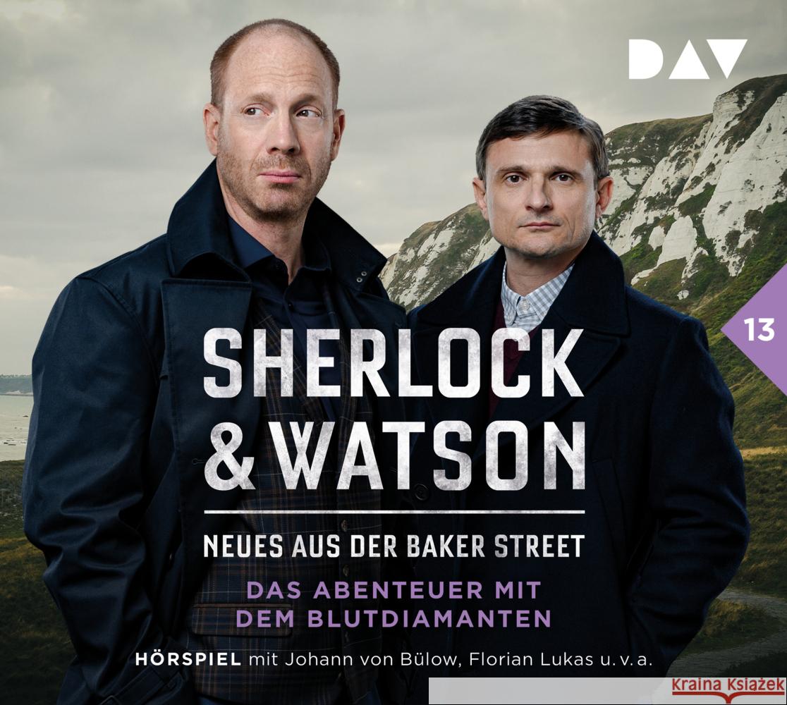 Sherlock & Watson - Neues aus der Baker Street: Das Abenteuer mit dem Blutdiamanten (Fall 13), 2 Audio-CD Koppelmann, Viviane 9783742428028 Der Audio Verlag, DAV - książka