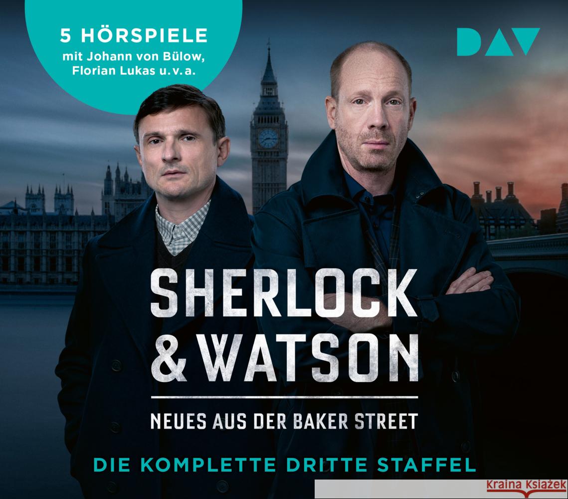 Sherlock & Watson - Neues aus der Baker Street. Die komplette dritte Staffel, 10 Audio-CD Koppelmann, Viviane 9783742430533 Der Audio Verlag, DAV - książka